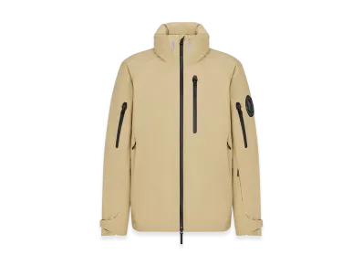 Dior Descente and Peter Doig Short Ski Parka Technical Taffeta "Beige"