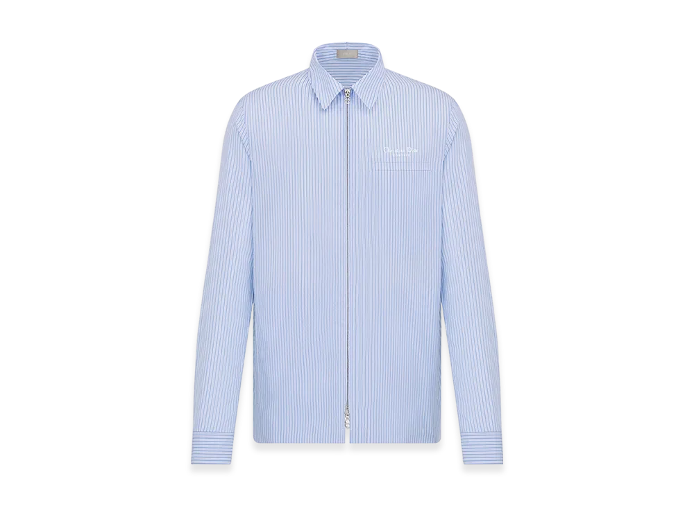 Dior Christian Dior Couture Shirt Poplin "Blue Striped"