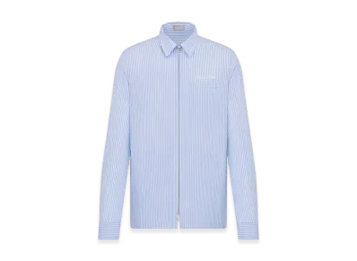 Dior Christian Dior Couture Shirt Poplin "Blue Striped"