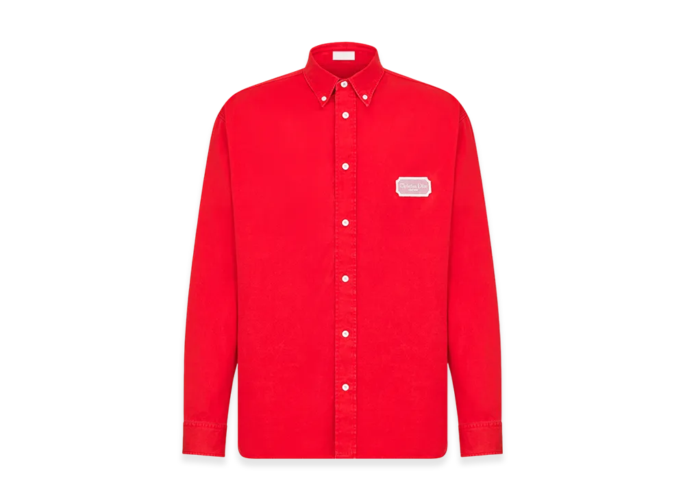 Dior Twill Shirt "Red"