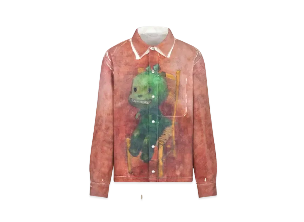Dior & Otani Workshop Coach Jacket Organic Cotton Twill "Red"