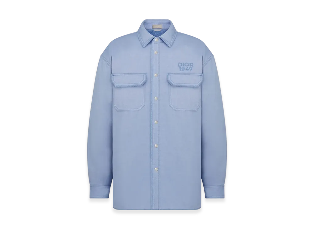 Dior Cotton Gabardine Overshirt "Blue"