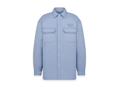 Dior Cotton Gabardine Overshirt "Blue"