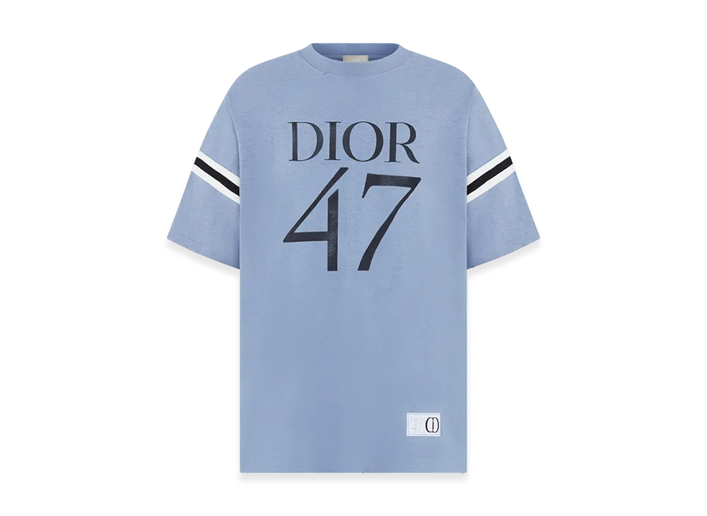 Dior Oversized T-Shirt Slub Jersey "Navy Blue"