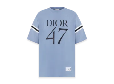 Dior Oversized T-Shirt Slub Jersey "Navy Blue"