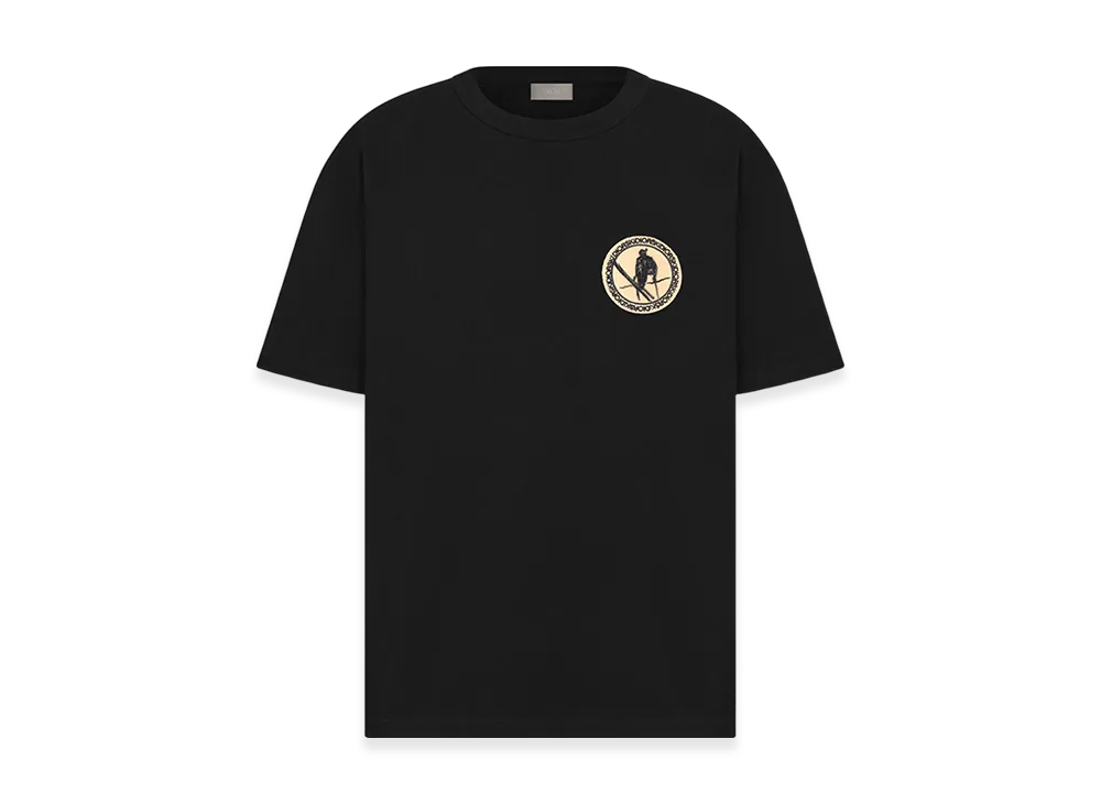 Dior Peter Doig Relaxed Fit T-Shirt Slub Jersey "Black"