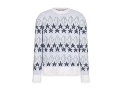 Dior and Peter Doig CD Diamond Sweater Wool Jacquard "Gray"
