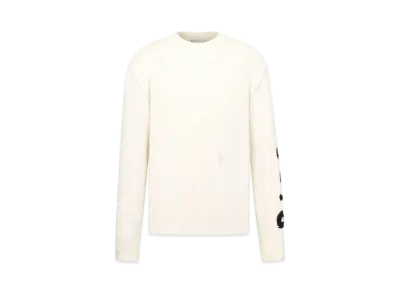Dior & Otani Workshop Sweater Wool and Cashmere Jersey "White"