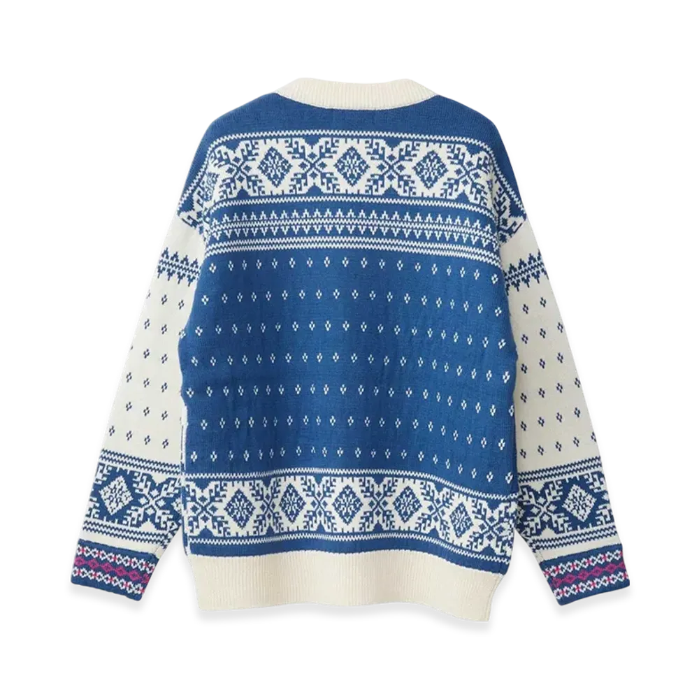 HYSTERIC GLAMOUR Snow Nordic Sweater "Blue"