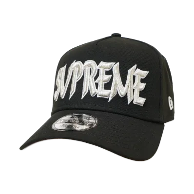 Supreme Sharp Spellout Adjustable New Era "Black"