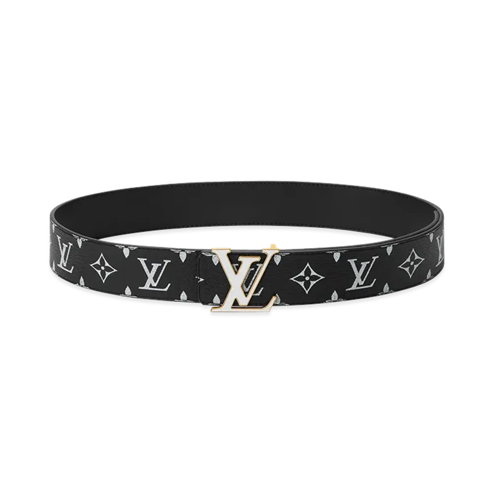 Louis Vuitton Belt LV Initials Monogram Glow in the Dark 40mm Reversible "Black"