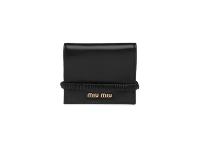 MIU MIU Nappa Leather Wallet "Black"