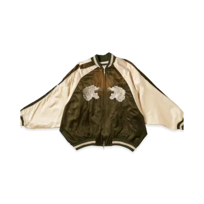 doublet Distorted Cutting Souvenior Jacket "Khaki"