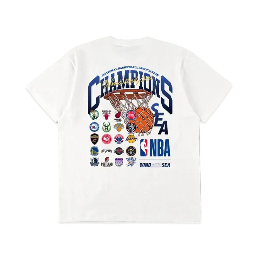 WIND AND SEA x NBA Champion Tee "White"