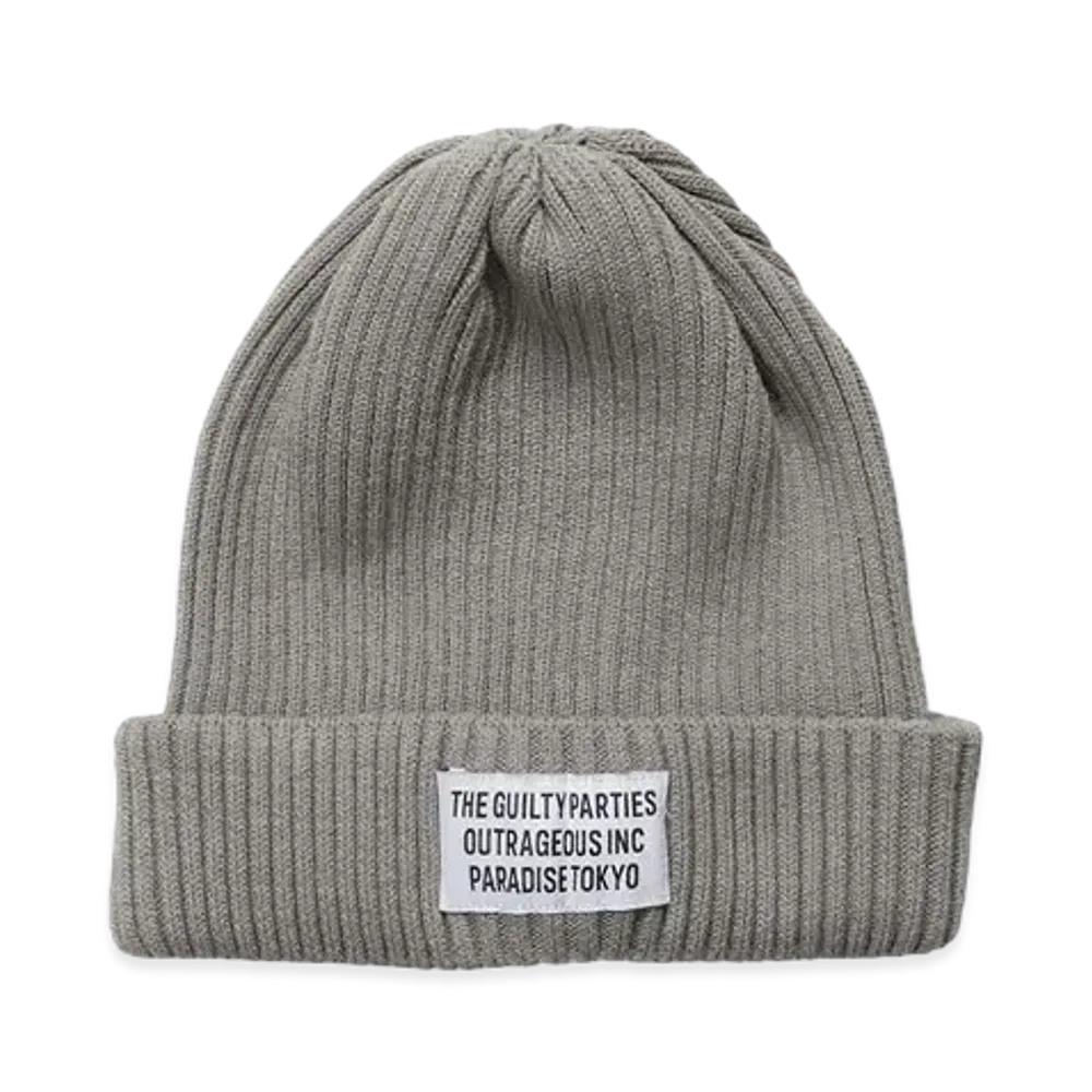 WACKO MARIA KNIT WATCH CAP (TYPE-2) "Grey"
