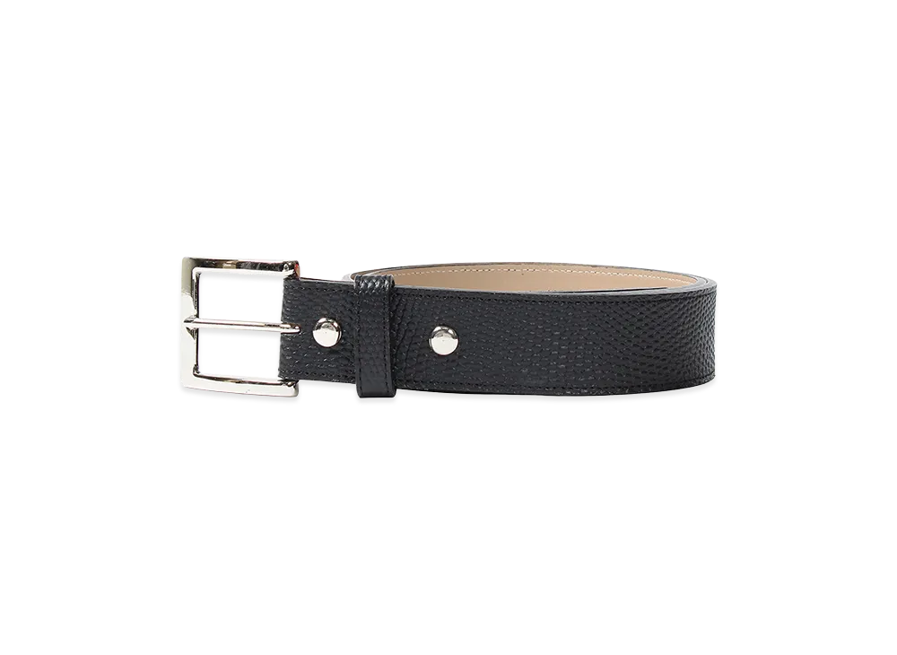 WACKO MARIA Embossed Leather Belt "Black"