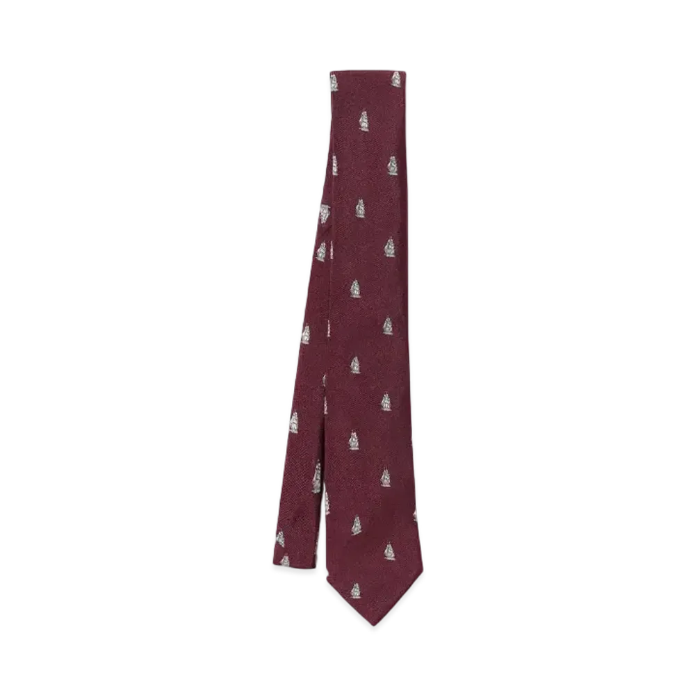 Noah Ship Necktie "Red"