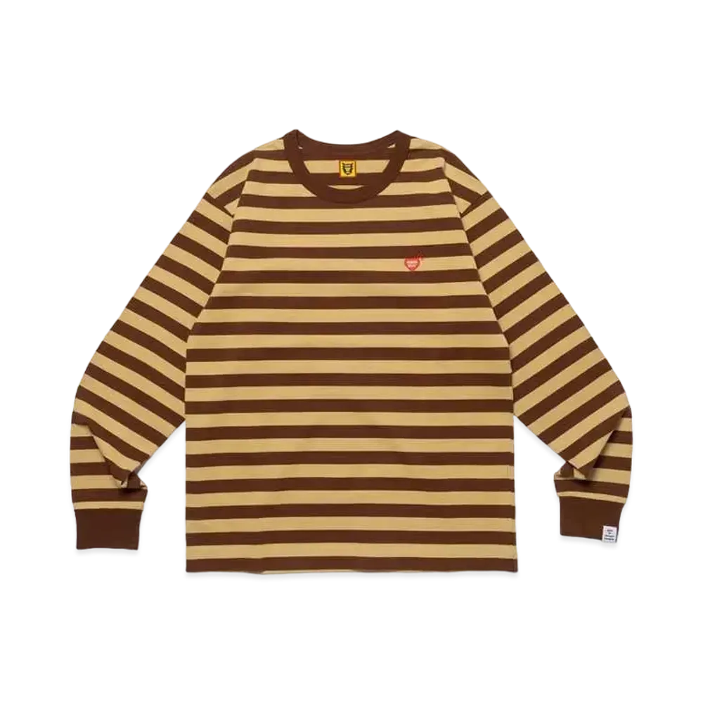 HUMAN MADE Striped L/S T-Shirt "Brown"