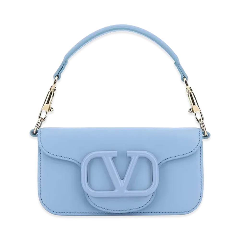 Valentino Women's Leather Loco Handbag "Light Blue"