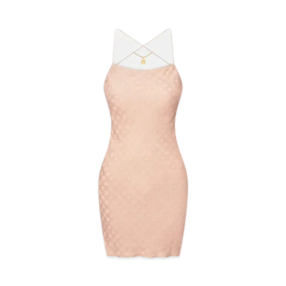 AMIRI Women's Ma Quad Mini Dress "Blush"
