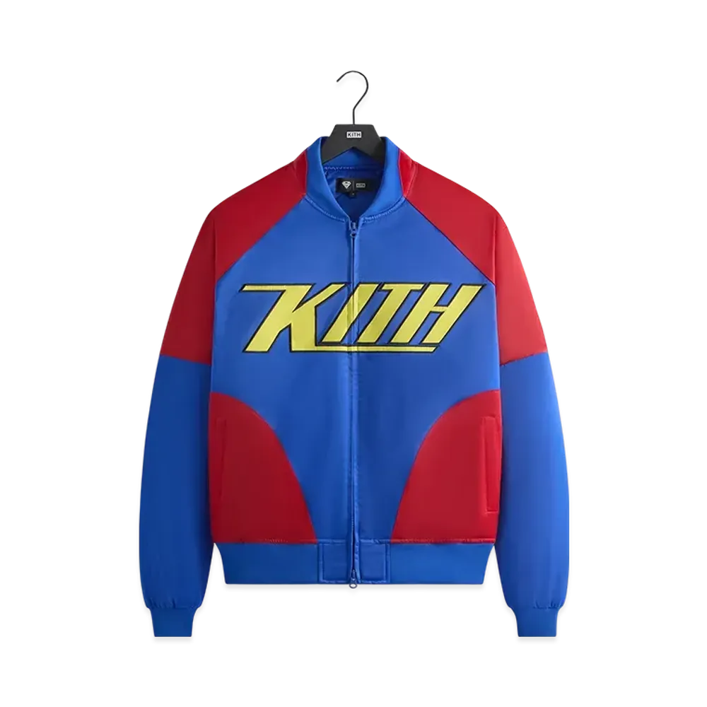 Kith x Superman Satin Bomber Jacket "Cyclone"