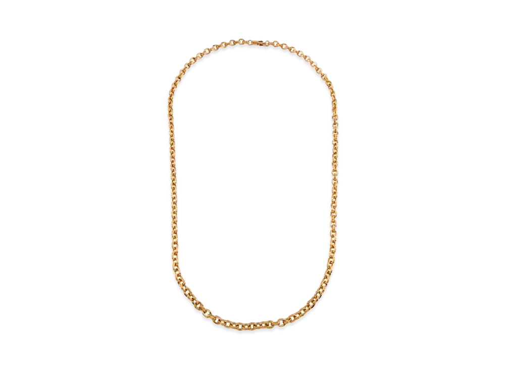 Chrome Hearts 22K Paper Chain Necklace "Yellow Gold"
