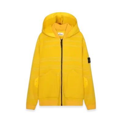 Stone Island 42854 Panno Militare + Righe Reflective Hooded Blouson - 22FW "Yellow"