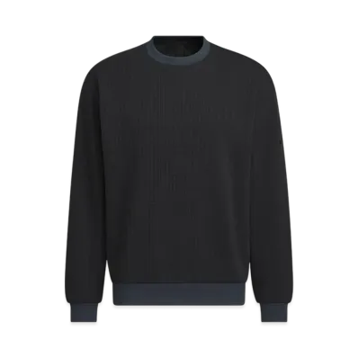 adidas Premium Casual Regular Fit Low Gauge Knit Sweatshirt "Black"