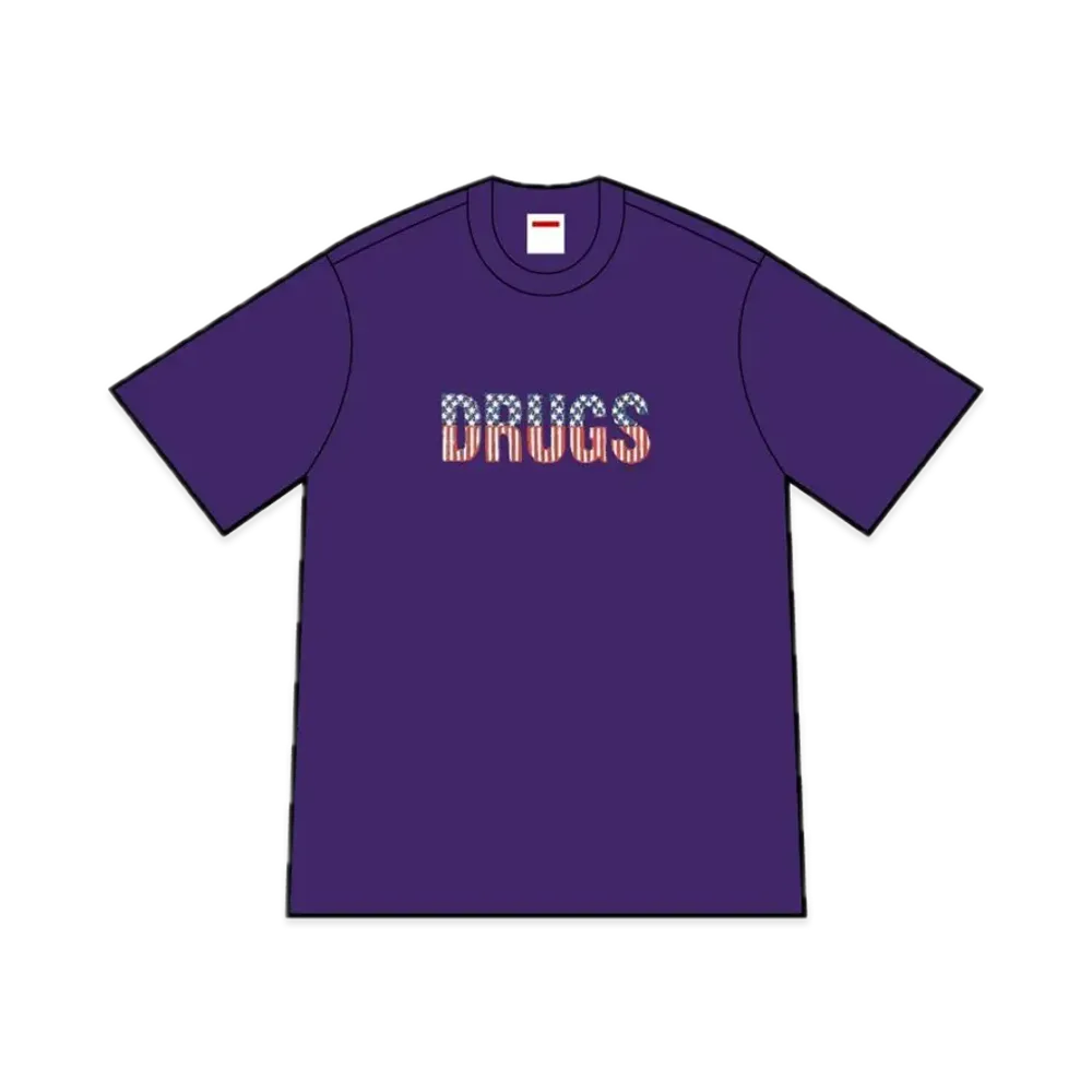 シュプリーム ドラッグ Tシャツ "パープル"