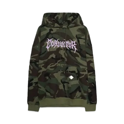 el conductorH CAMOUFLAGE HOODED SWEATER "OLIVE"