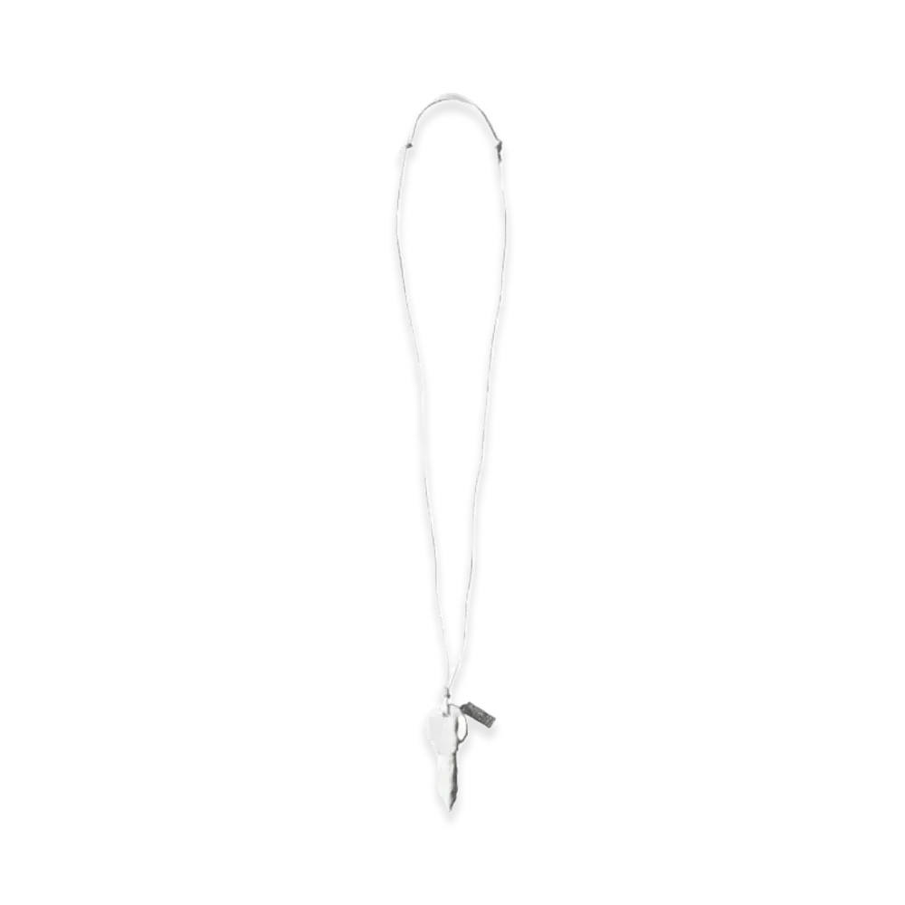 MM6 Maison Margiela Necklace "White / Palladio Burattato"