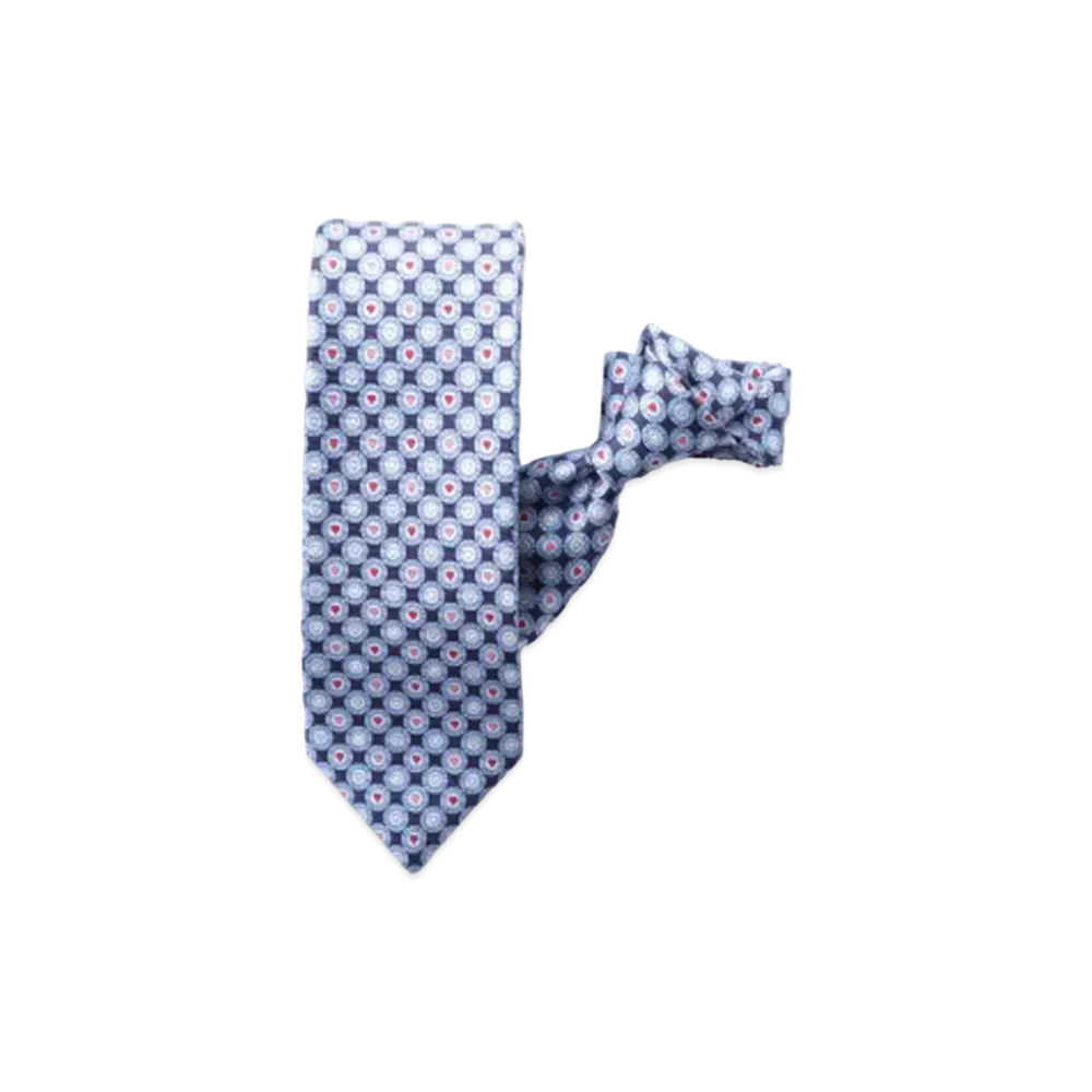 BVLGARI Logomania Tie "Blue"