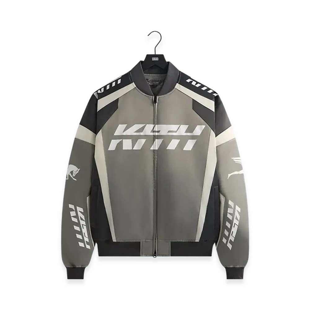 Kith Racing Nylon Bomber Jacket "Steel"