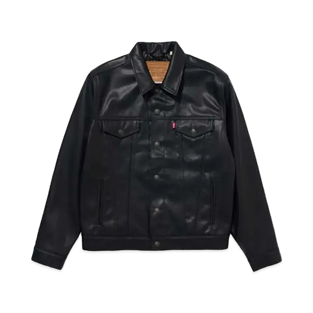 Levi's Japan Limited Leather Trucker Jacket "Black"