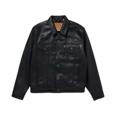 Levi's Japan Limited Leather Trucker Jacket "Black"
