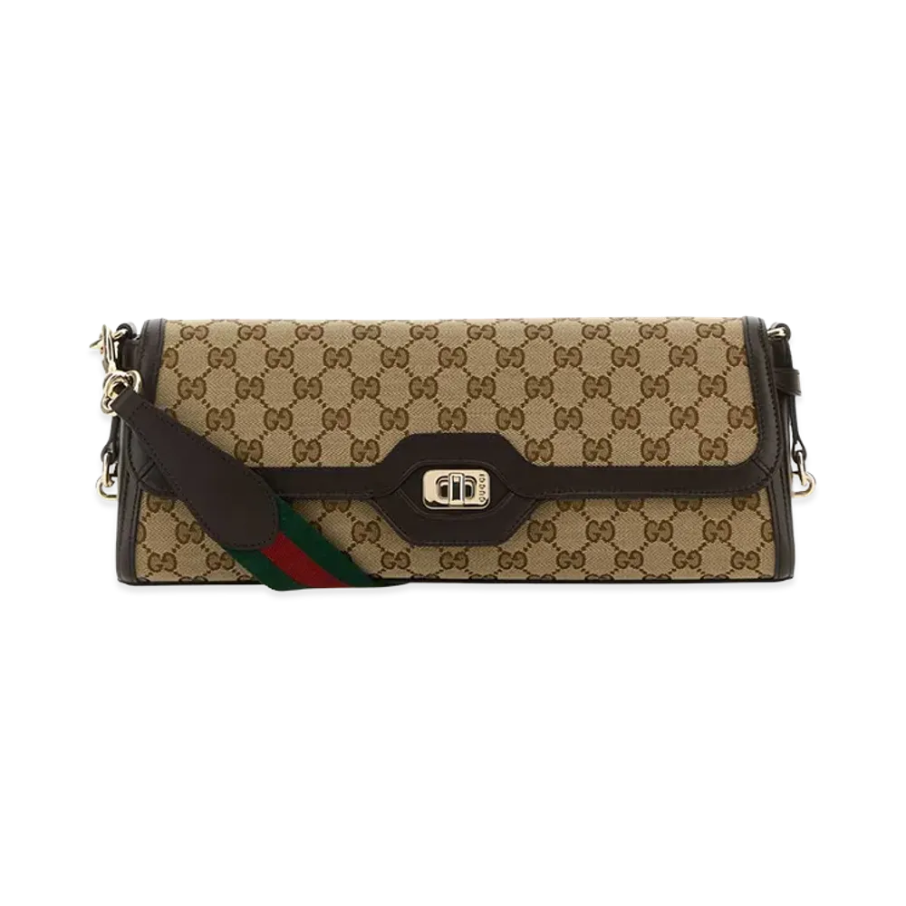 GUCCI Women's Original GG Fabric Medium Luce Shoulder Bag "Beige"