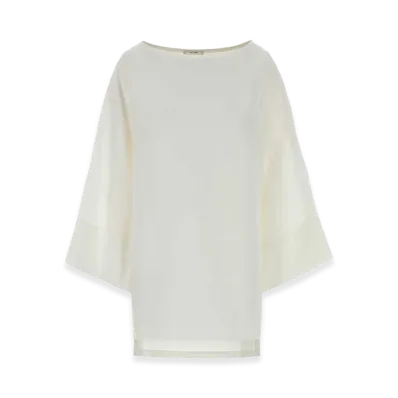The Row Women's Linen Junia Blouse "White"