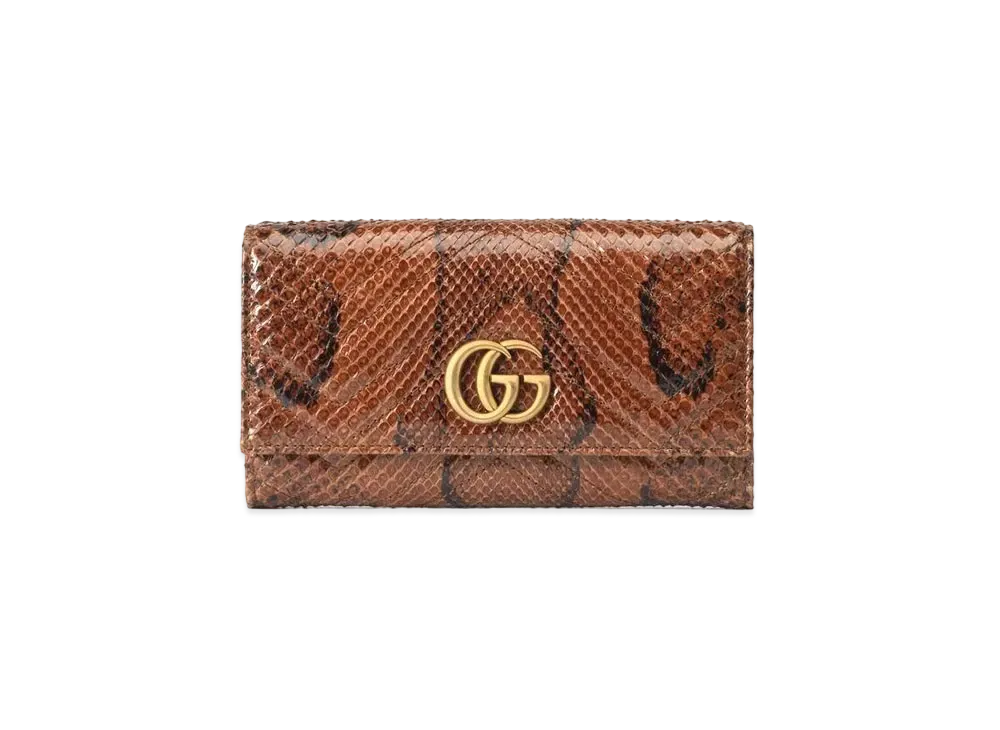 GUCCI GG Marmont Python Continental Wallet