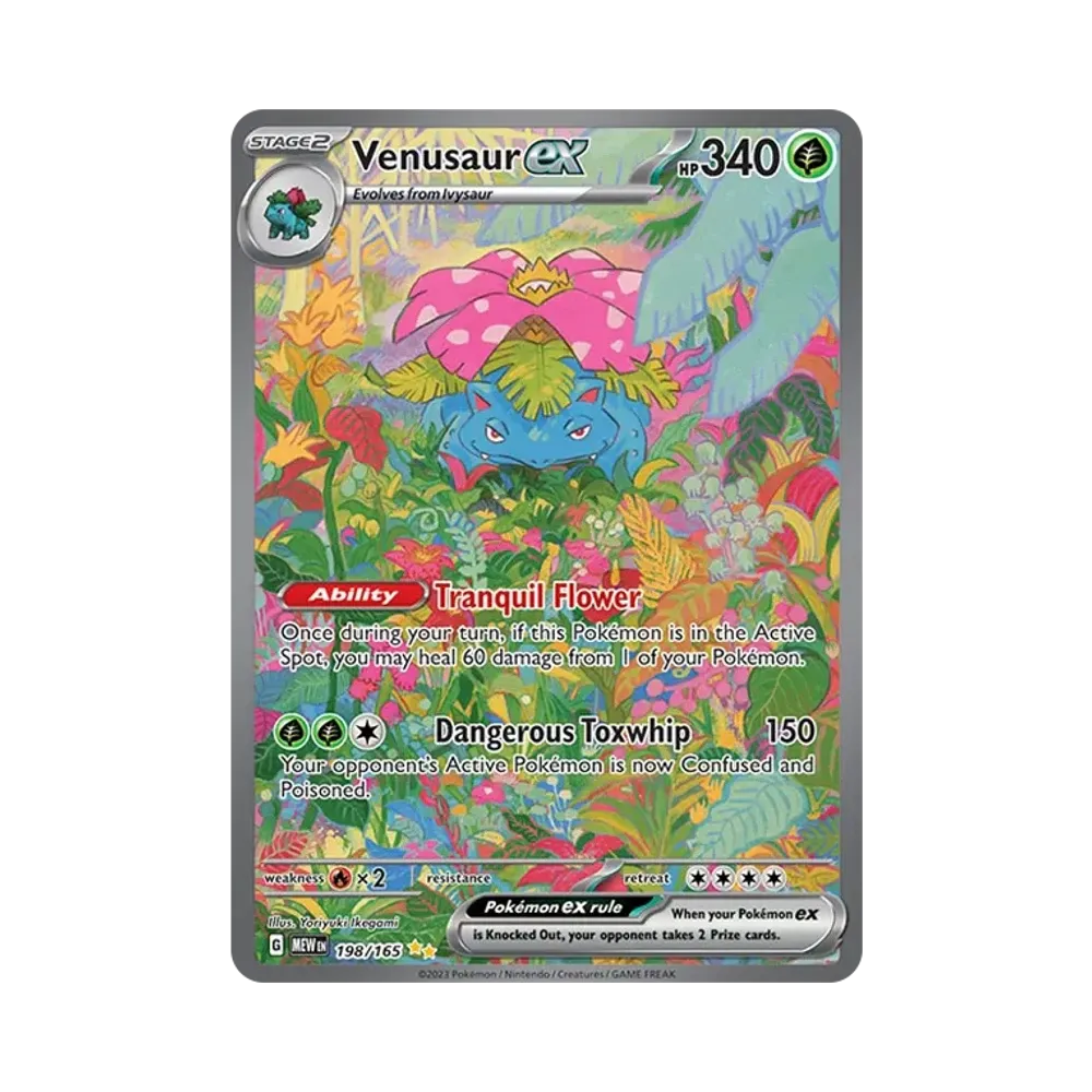 フシギバナex SIR [MEW EN 198/165]【英語版】(スカーレット&バイオレット「151」)