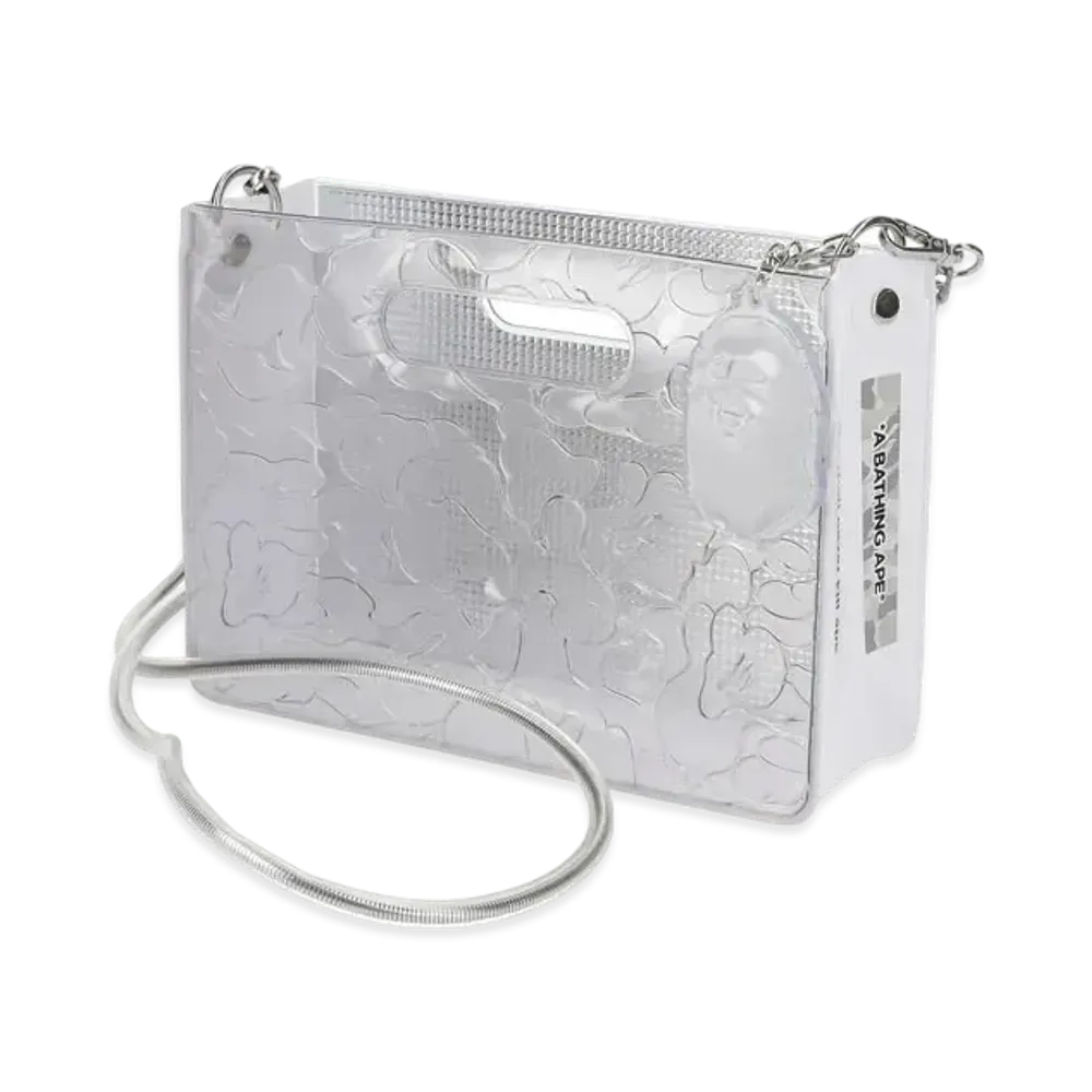 A BATHING APE x nana-nana A5 Horizontal Bag Harajuku Store Exclusive "Gray"
