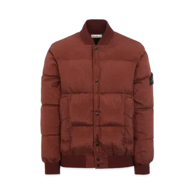 Stone Island 43232 Macro Ripstop Nylon Metal in Econyl Regenerated Nylon Down-TC "Burnt"