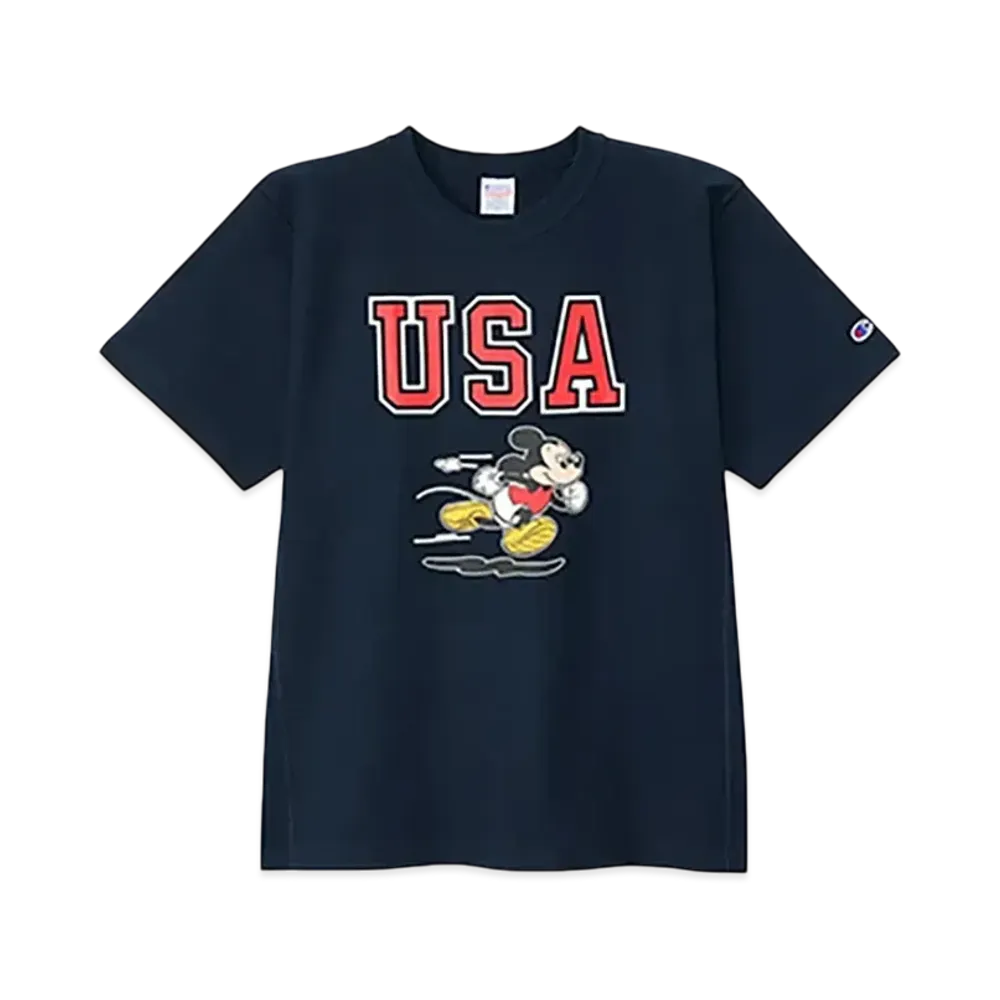 Champion Reverse Weave Short Sleeve Tee "Navy"