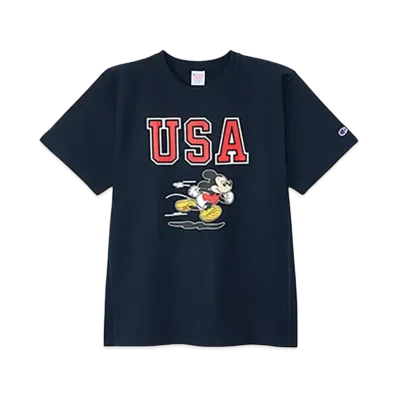 Champion Reverse Weave Short Sleeve Tee "Navy"