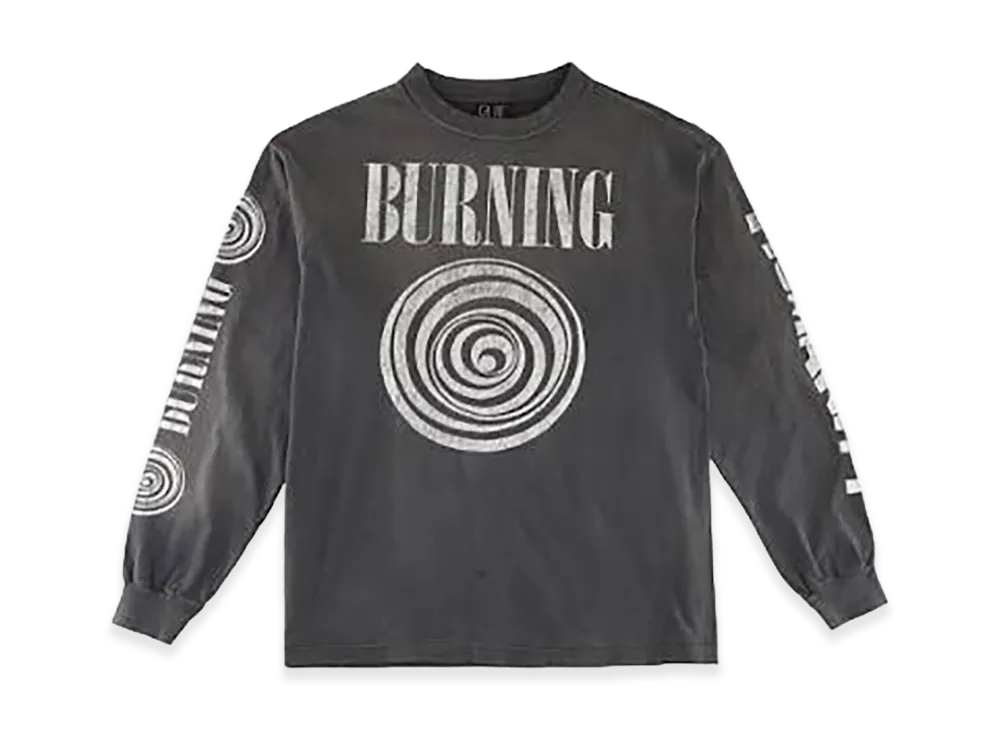 SAINT MxxxxxxL Crew Sweat Shirt Burning "Black"