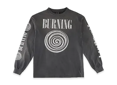 SAINT MxxxxxxL Crew Sweat Shirt Burning "Black"