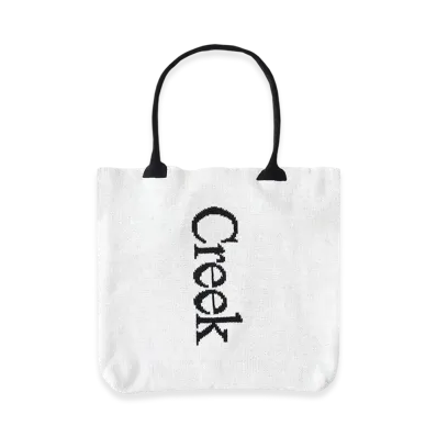 Creek Angler's Device x WHIMSY Knit Tote Bag "White/Black"