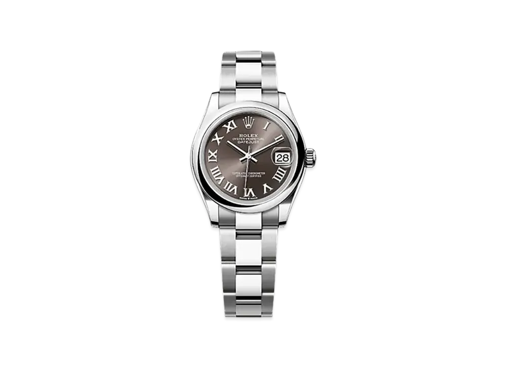 ROLEX Datejust 31 Oystersteel "Brown"