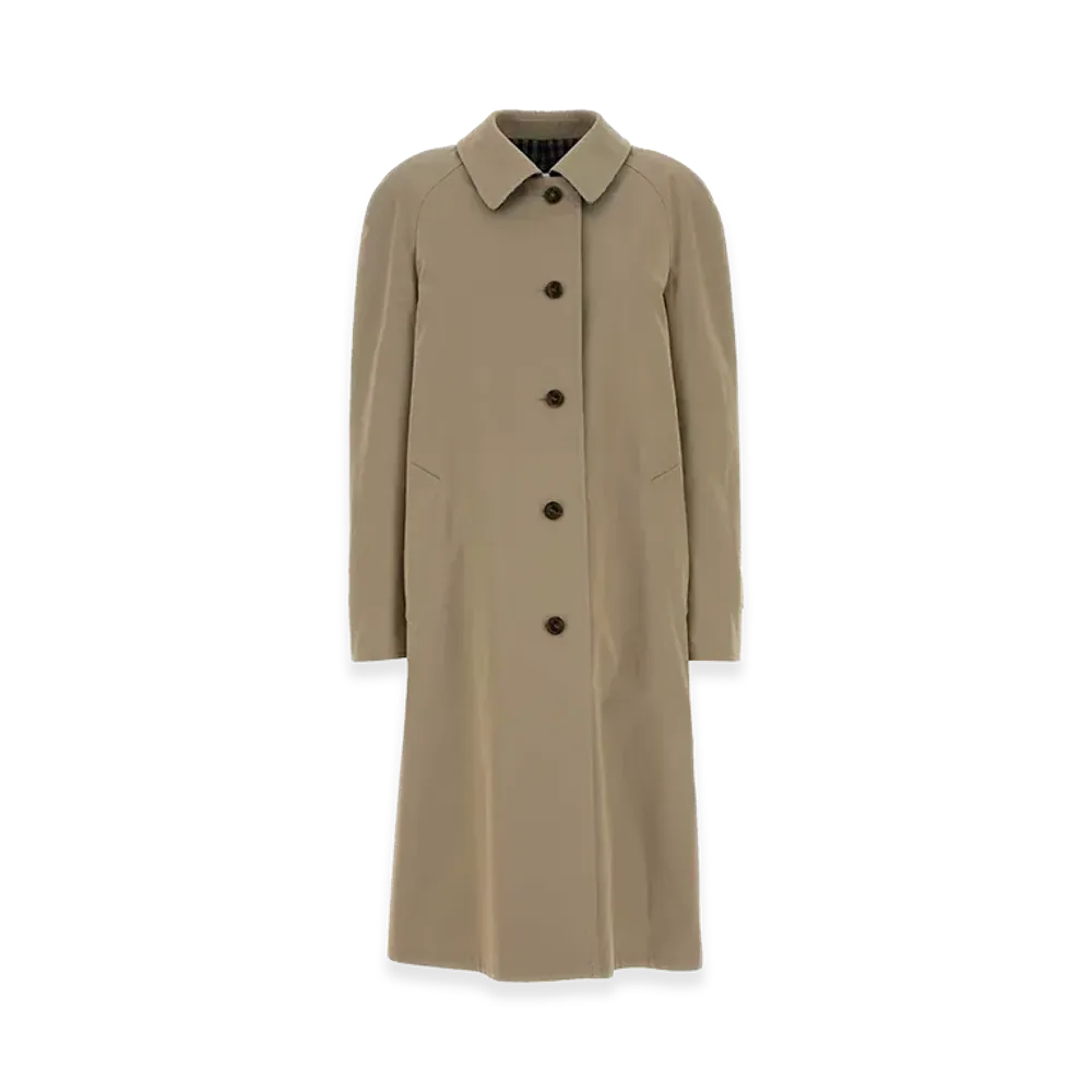 MIU MIU Women's Gabardine Reversible Trench Coat "Beige"