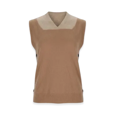 Maison Margiela Women's Knit Vest "Beige"