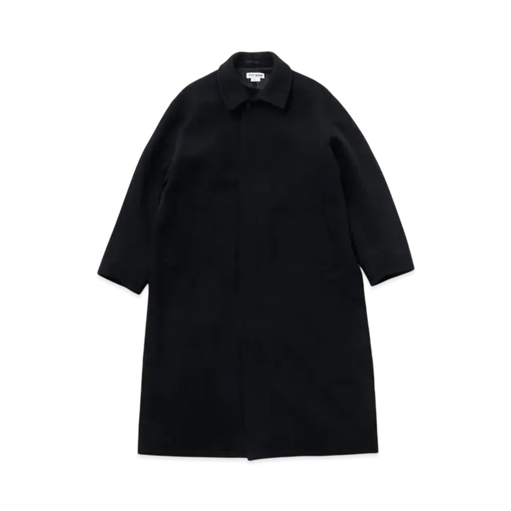 TTT MSW Wool Over Soutien Collar Coat "Black"